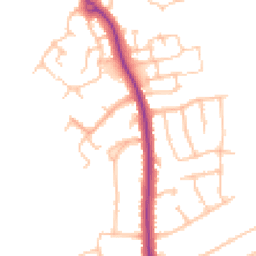 Daytime road noise heatmap for CV10 0ET