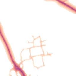 Daytime road noise heatmap for CV10 0FP