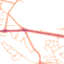 Daytime road noise heatmap for CV10 0JP