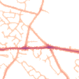 Daytime road noise heatmap for CV10 0LR