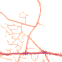 Daytime road noise heatmap for CV10 0LT