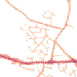 Daytime road noise heatmap for CV10 0NR