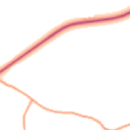 Daytime road noise heatmap for CV10 0QU