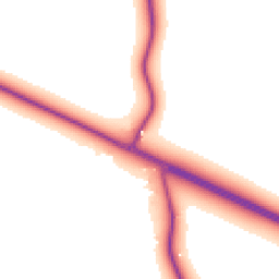 Daytime road noise heatmap for CV10 0RY