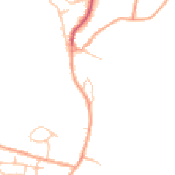 Daytime road noise heatmap for CV10 0SF