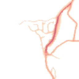 Daytime road noise heatmap for CV10 0SN