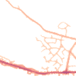 Daytime road noise heatmap for CV10 0XE