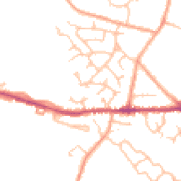 Daytime road noise heatmap for CV10 0XG