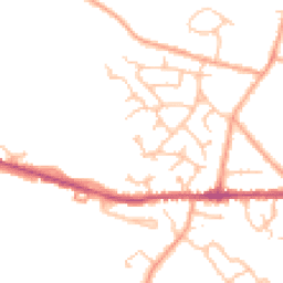 Daytime road noise heatmap for CV10 0XQ