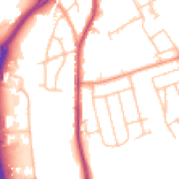 Daytime road noise heatmap for CV10 7AF