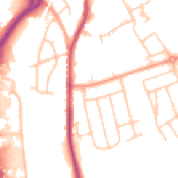 Daytime road noise heatmap for CV10 7AS