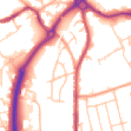 Daytime road noise heatmap for CV10 7BN