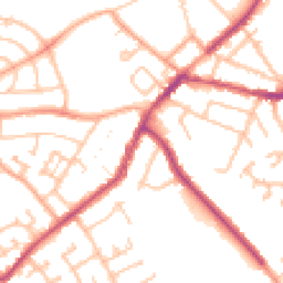 Daytime road noise heatmap for CV10 7ED