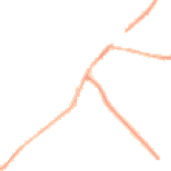 Night-time road noise heatmap for CV10 7ED