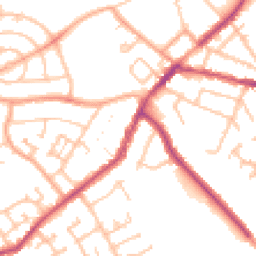 Daytime road noise heatmap for CV10 7EJ