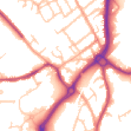 Daytime road noise heatmap for CV10 7FB