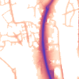 Daytime road noise heatmap for CV10 7GS