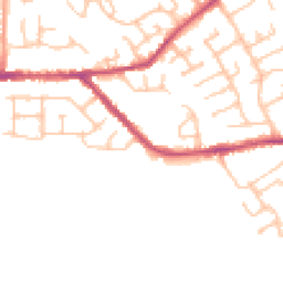 Daytime road noise heatmap for CV10 7HA