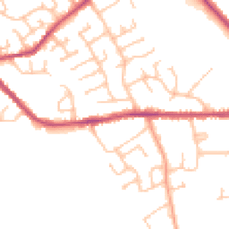 Daytime road noise heatmap for CV10 7HQ