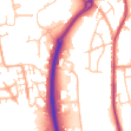 Daytime road noise heatmap for CV10 7JT