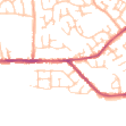 Daytime road noise heatmap for CV10 7NA