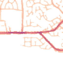 Daytime road noise heatmap for CV10 7NJ