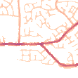 Daytime road noise heatmap for CV10 7NP