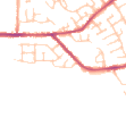 Daytime road noise heatmap for CV10 7PB