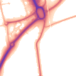 Daytime road noise heatmap for CV10 7PJ