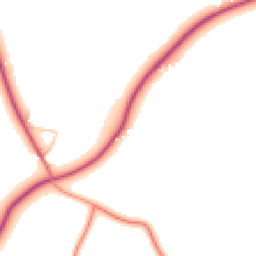 Daytime road noise heatmap for CV10 7PX