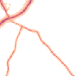 Daytime road noise heatmap for CV10 7PZ