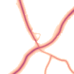 Daytime road noise heatmap for CV10 7QD