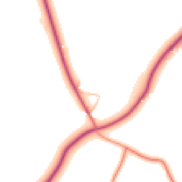 Daytime road noise heatmap for CV10 7QN