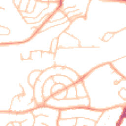 Daytime road noise heatmap for CV10 8BD