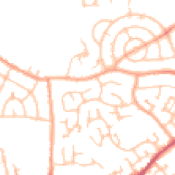 Daytime road noise heatmap for CV10 8BZ