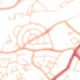 Daytime road noise heatmap for CV10 8DT