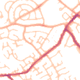 Daytime road noise heatmap for CV10 8EN