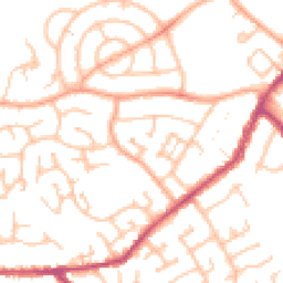 Daytime road noise heatmap for CV10 8ES