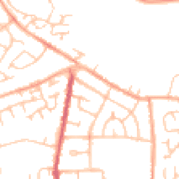 Daytime road noise heatmap for CV10 8JB