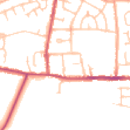 Daytime road noise heatmap for CV10 8JP