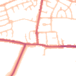 Daytime road noise heatmap for CV10 8LB