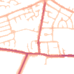 Daytime road noise heatmap for CV10 8LE