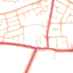 Daytime road noise heatmap for CV10 8LS