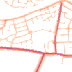 Daytime road noise heatmap for CV10 8LT