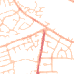 Daytime road noise heatmap for CV10 8RD