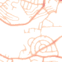 Daytime road noise heatmap for CV10 9AB
