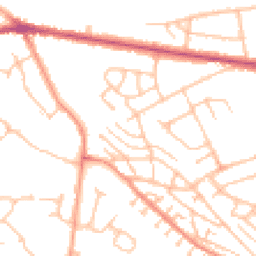 Daytime road noise heatmap for CV10 9ES