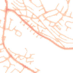 Daytime road noise heatmap for CV10 9GQ