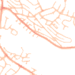 Daytime road noise heatmap for CV10 9GR