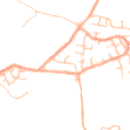 Daytime road noise heatmap for CV10 9NE
